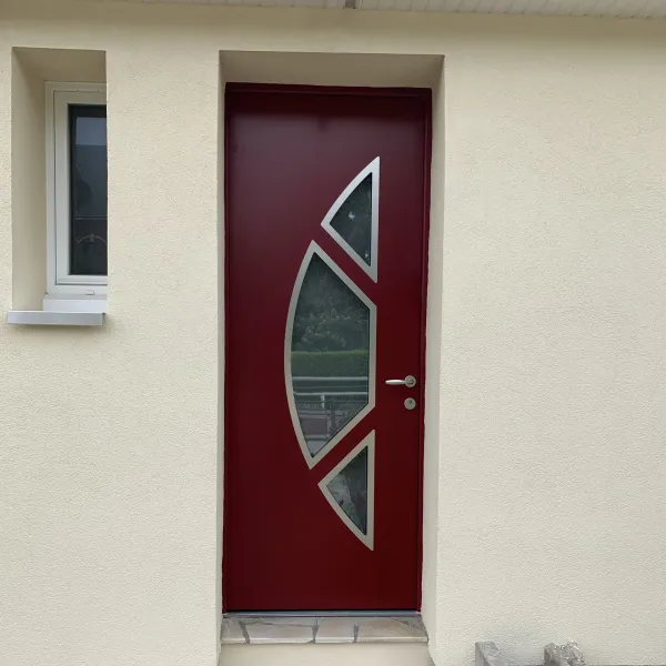 Porte d'entrée en aluminium - Bardel Menuiserie 
